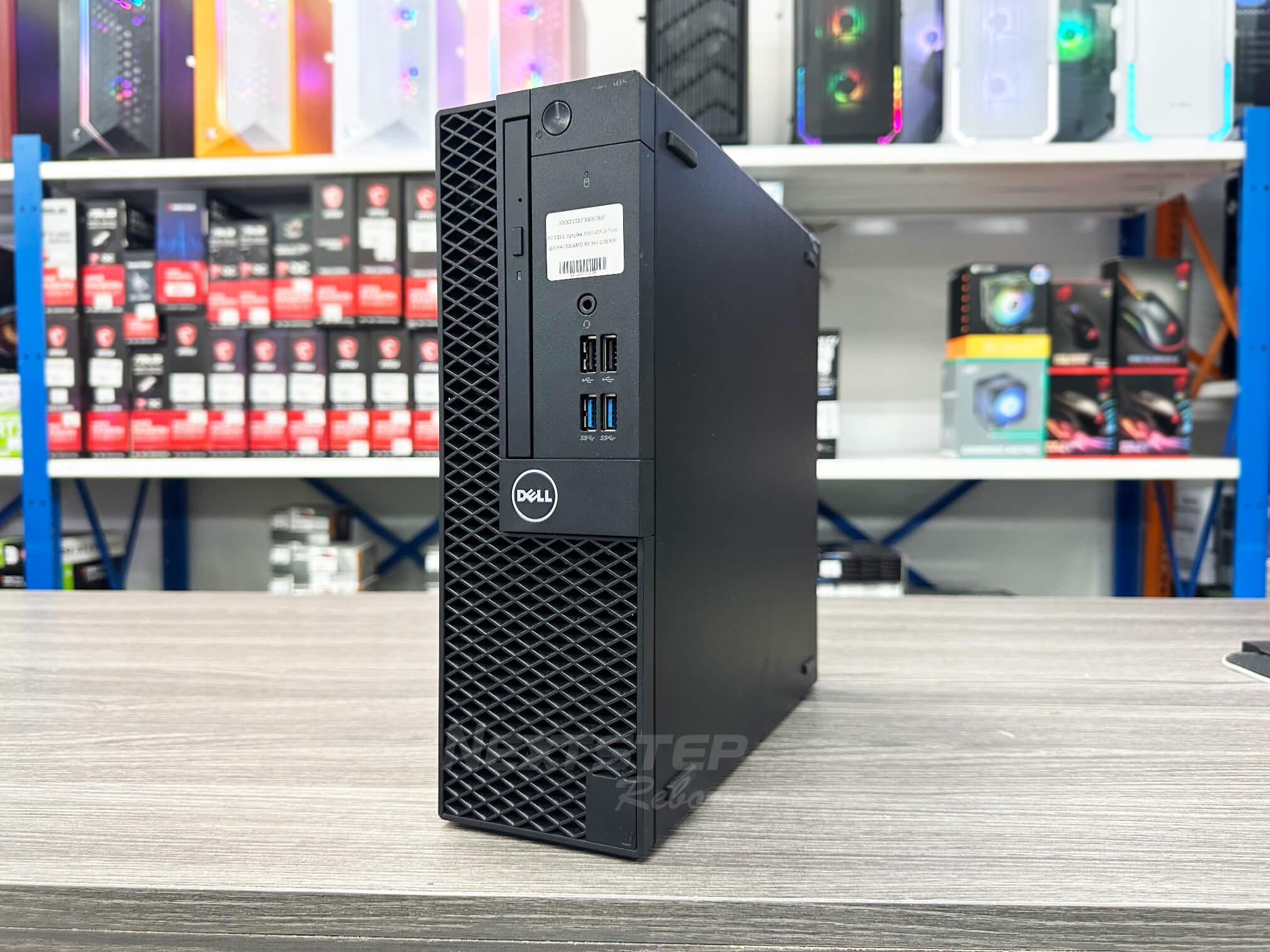 (คอมมือสอง) Dell Optiplex 3050 SFF Core i3 7100 Ram 4GB HDD 1TB Radeon