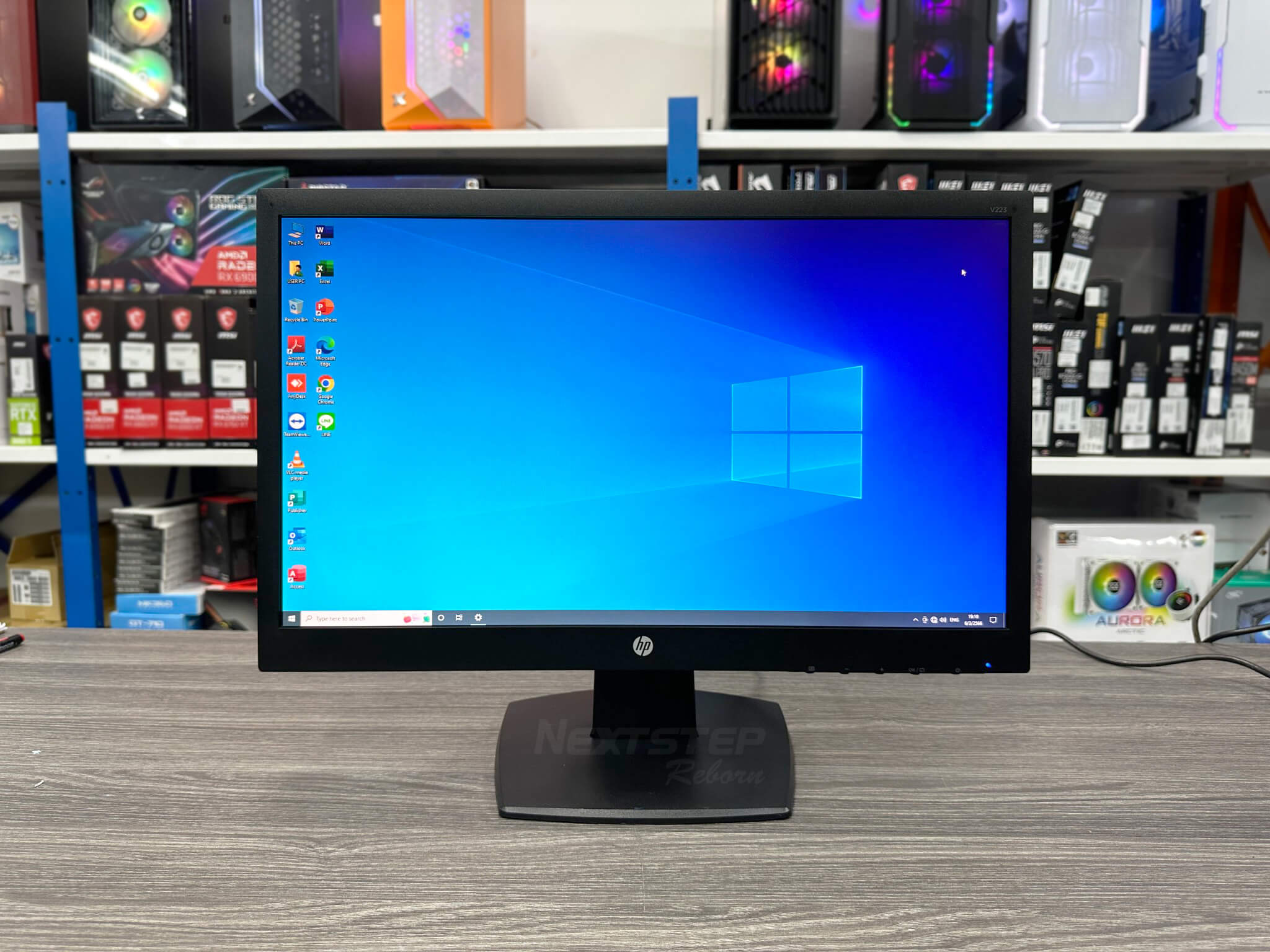 (มือสอง) Monitor 21.5" HP V223 Full HD, LED, VGA, DVI NextStep Reborn