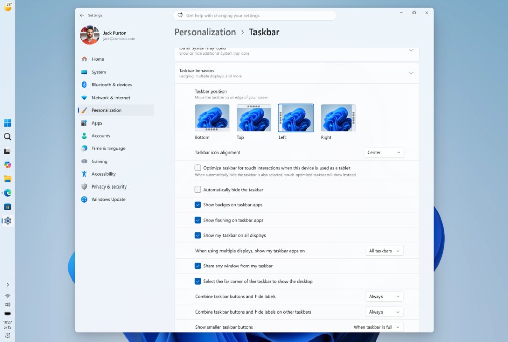 Microsoft-ปล่อยอัปเดตใหม่!-Windows-11-ย้ายแถบ-Taskbar-ได้ (4) (Custom)