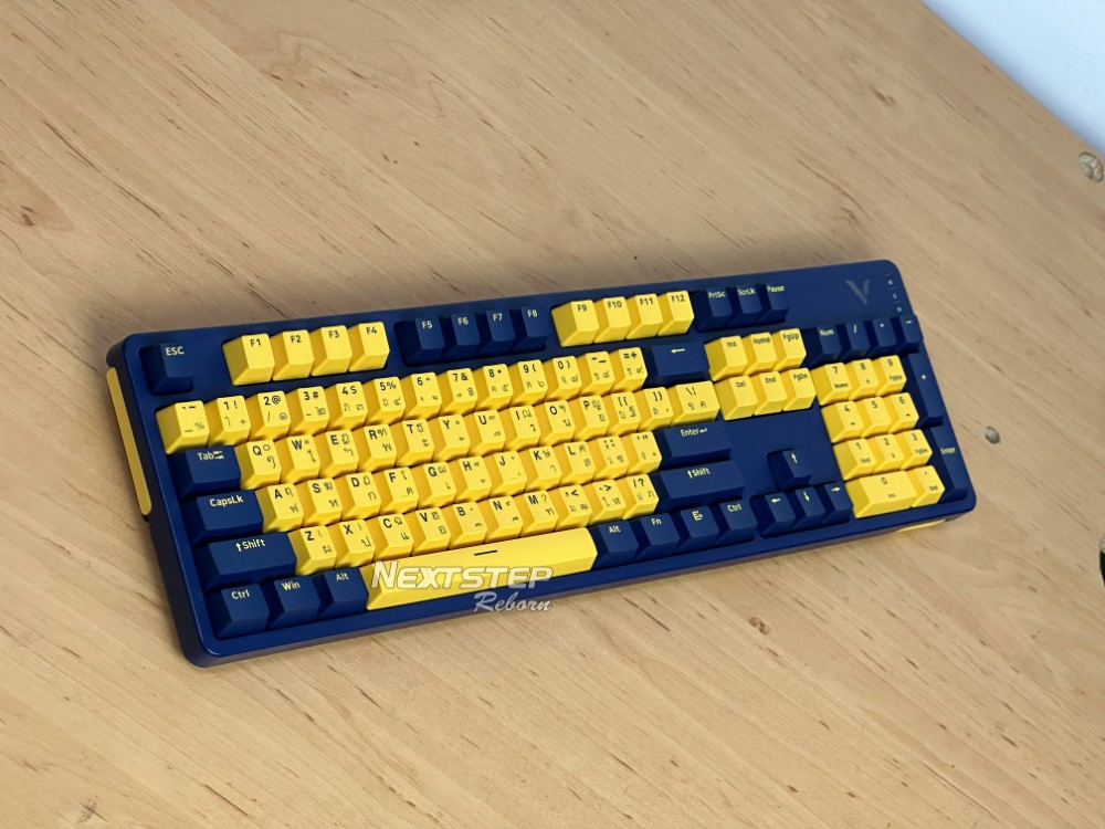 photo Keyboard Rapoo V500Pro Yellow-Blue (1)